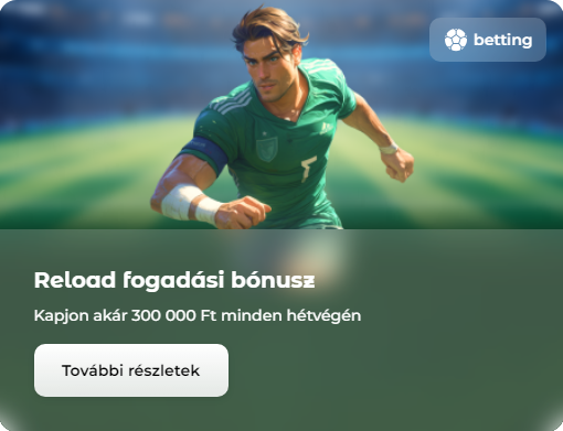 Reload fogadási bónusz Verde Casino