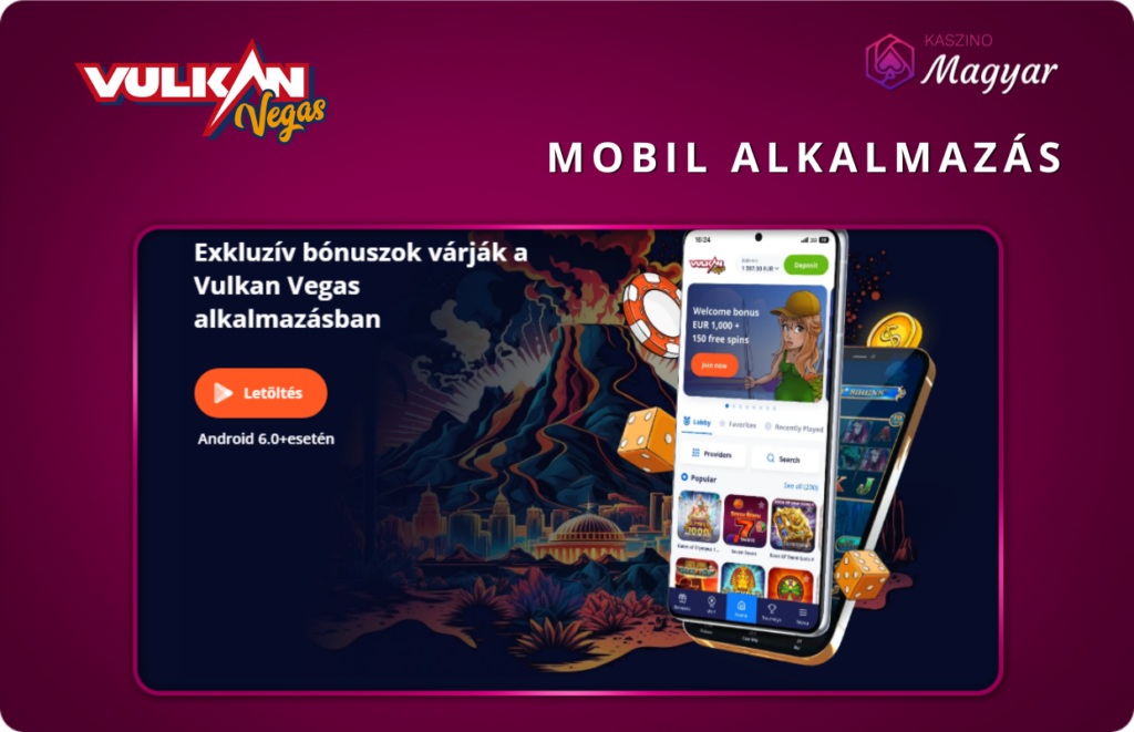 Vulkan Vegas mobilalkalmazás