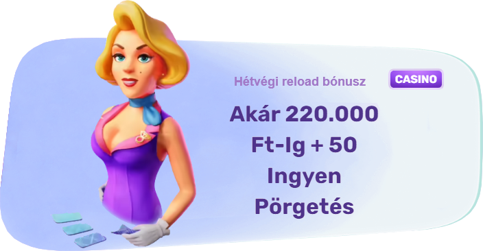 Slotspalace Hétvégi reload bónusz