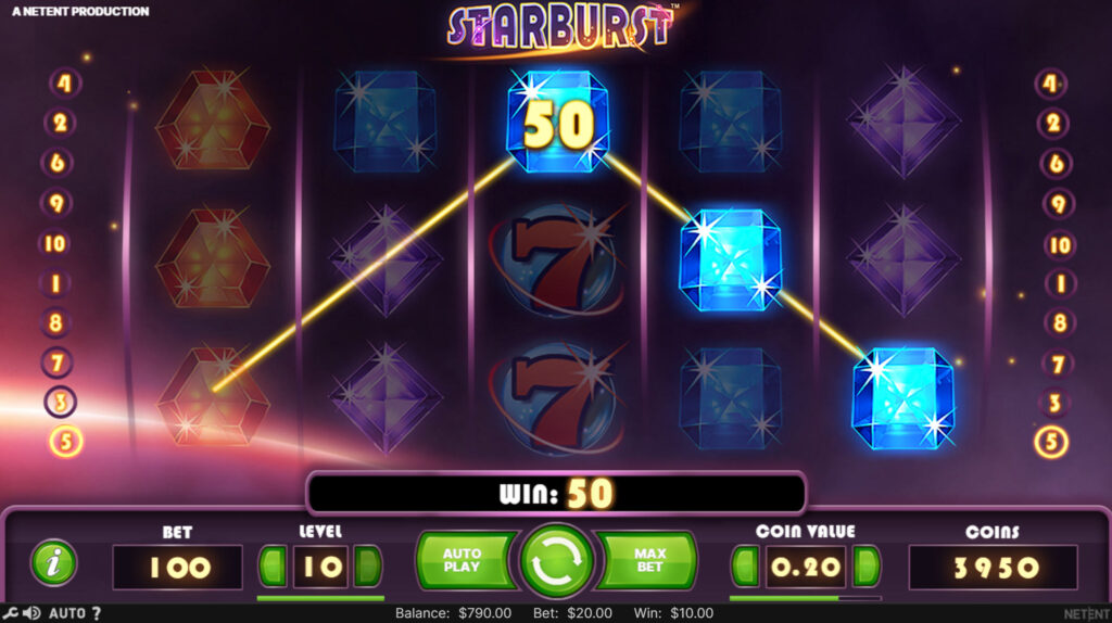 Starburst slot