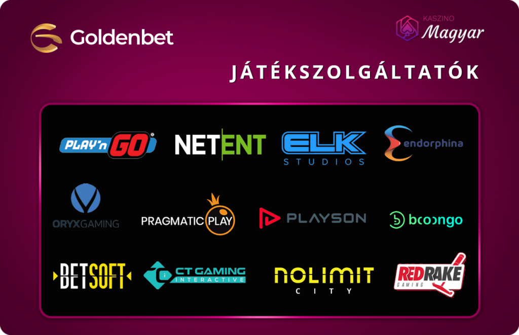 Goldenbet játékszolgáltatók