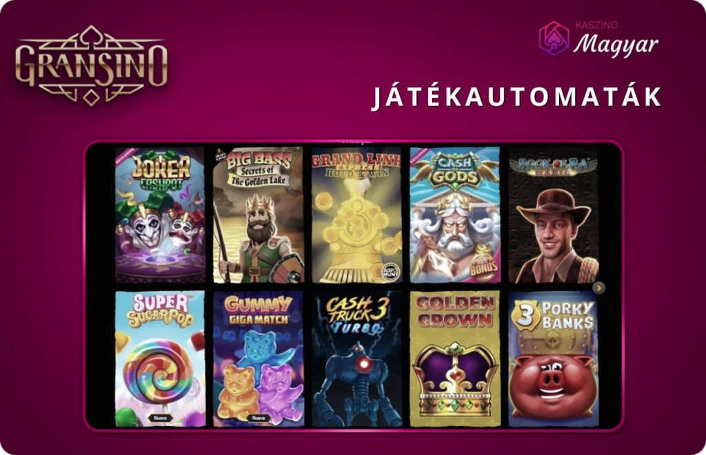 gransino casino jatekautomatak