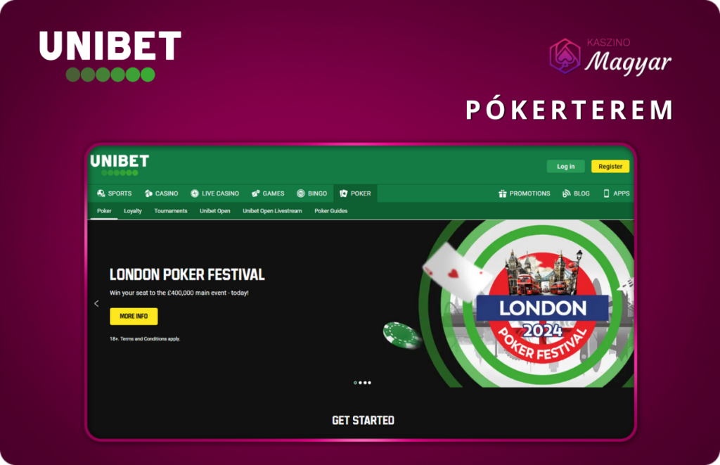 Unibet pókerterem