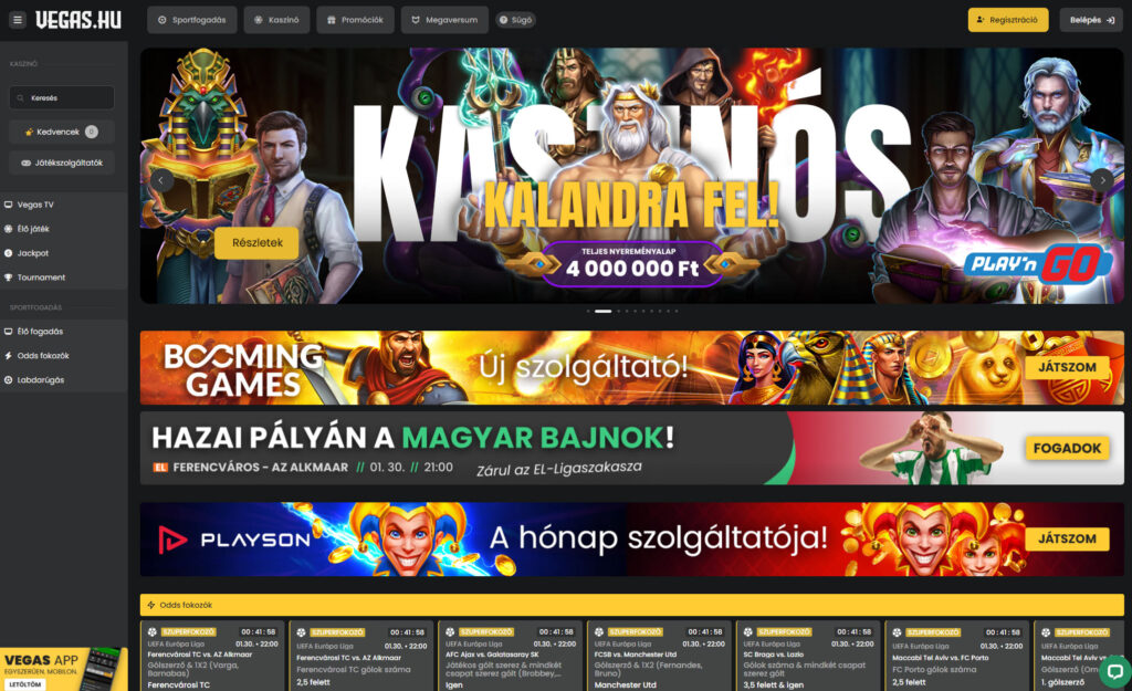 Vegas online casino magyaroknak