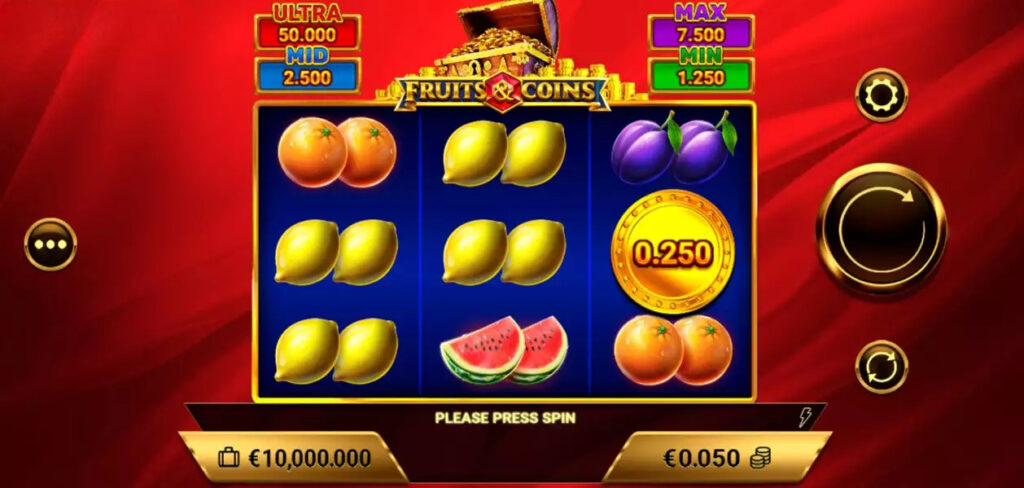 Fruits & Coins Game